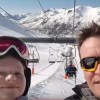family skiing in Asturias